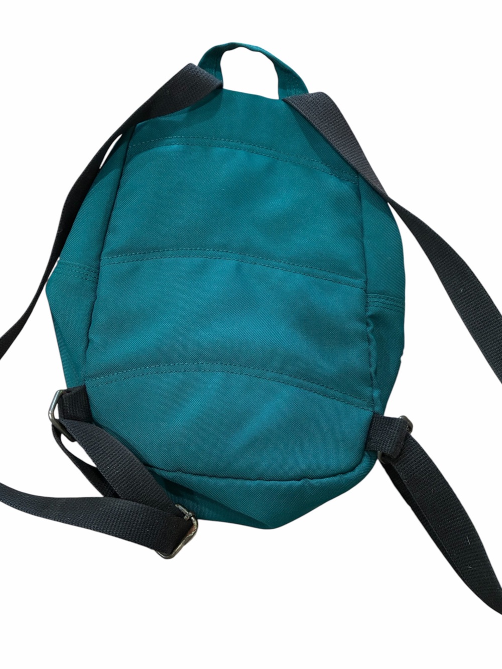 Carhartt teal Mini Backpack front zippered pocket. - Picture 3 of 6